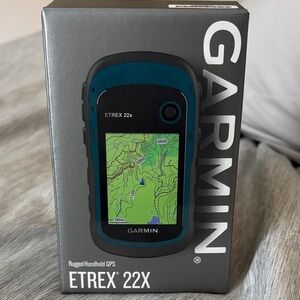 Garmin eTrex 22x Handheld GPS in Black and Blue